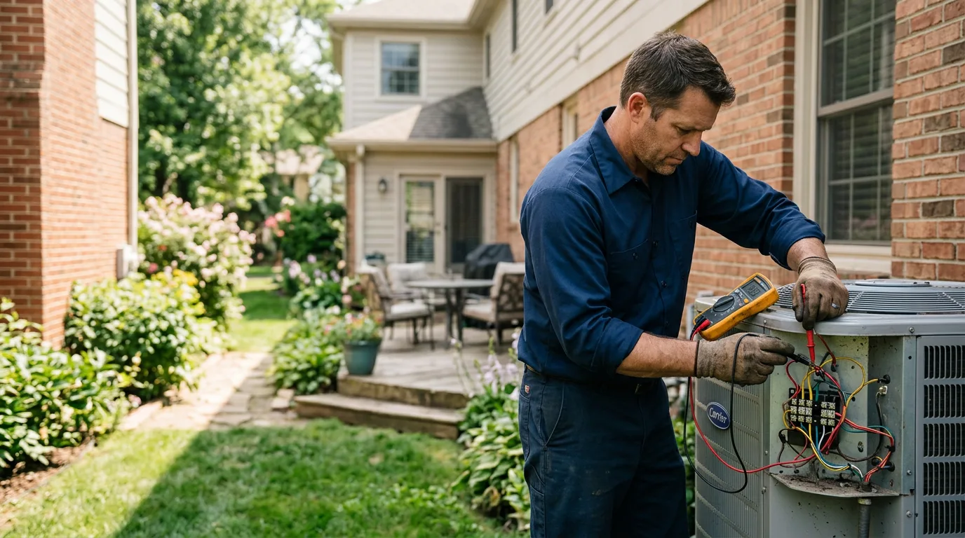 HVAC technician working near Naugatuck, CT